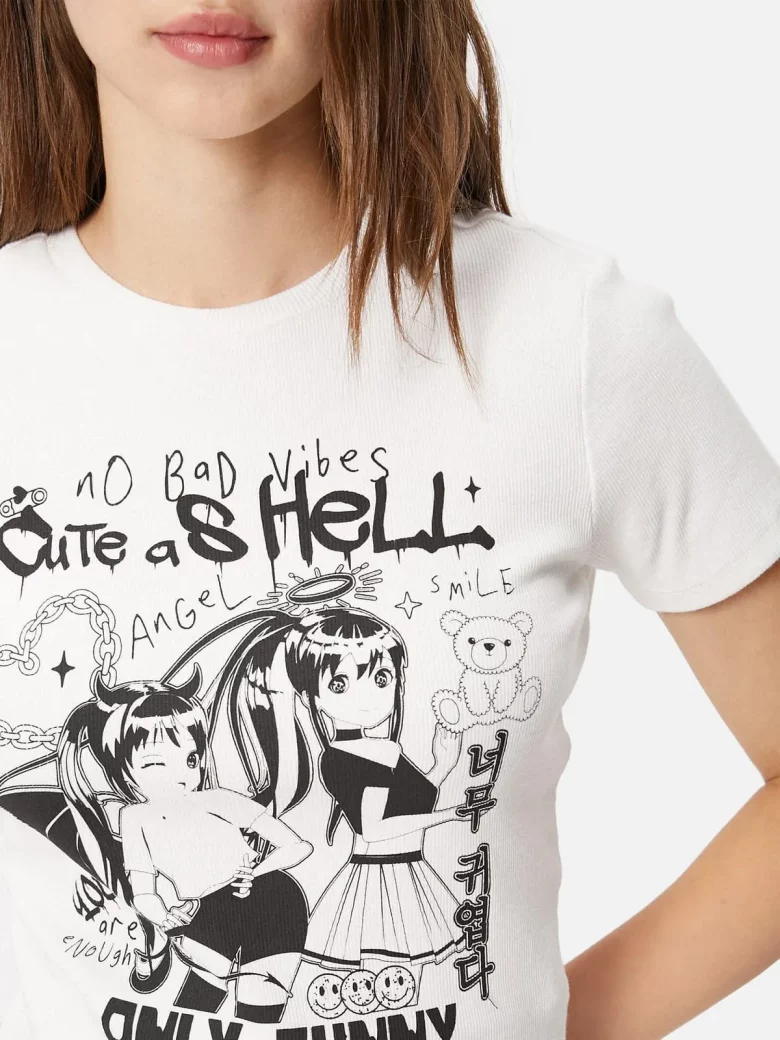 Anime T-Shirt Printed Short Sleeve - Imagen 2