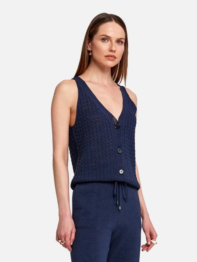 Braid Detailed Sleeveless Flow Top - Imagen 2