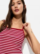 Short Striped Strappy Top